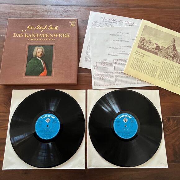 J.S. Bach Das Kantatenwerk Complete Cantatas Vol 2 LP Box Set Telefunken - Picture 2 of 11